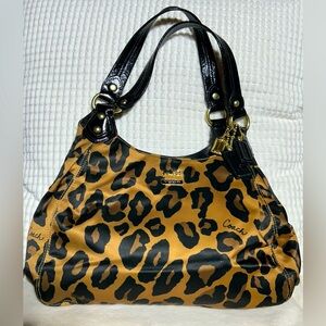 COACH Madison Ocelot/Leopard Shoulder Bag